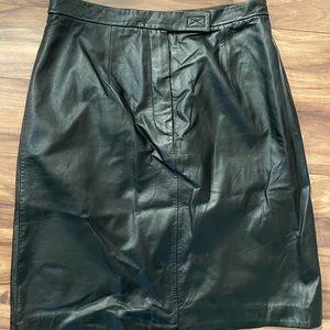 Faux leather skirt, size 8